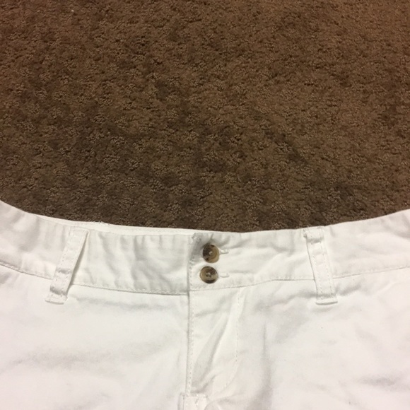 Mossimo Supply CO size 5 solid white shorts EUC - Picture 5 of 10